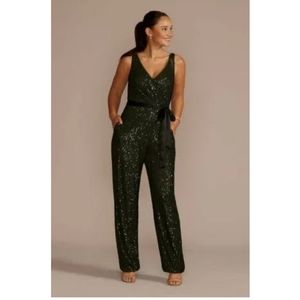 💖 Eliza J Sequins Jumpsuit